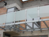 Balustrada inox-sticla